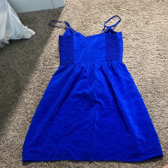 Amanda Uprichard Dresses & Skirts - Amanda uprichard cobalt blue mini dress 100%silk